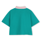 Short-sleeved polo shirt KIDS AROUND 
                    GIRL