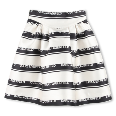 Short striped skirt KARL LAGERFELD KIDS GIRL