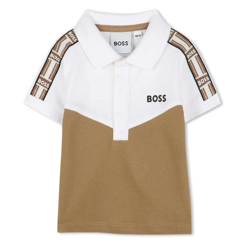 Polo shirt with sleeve trim BOSS 
                        BOY