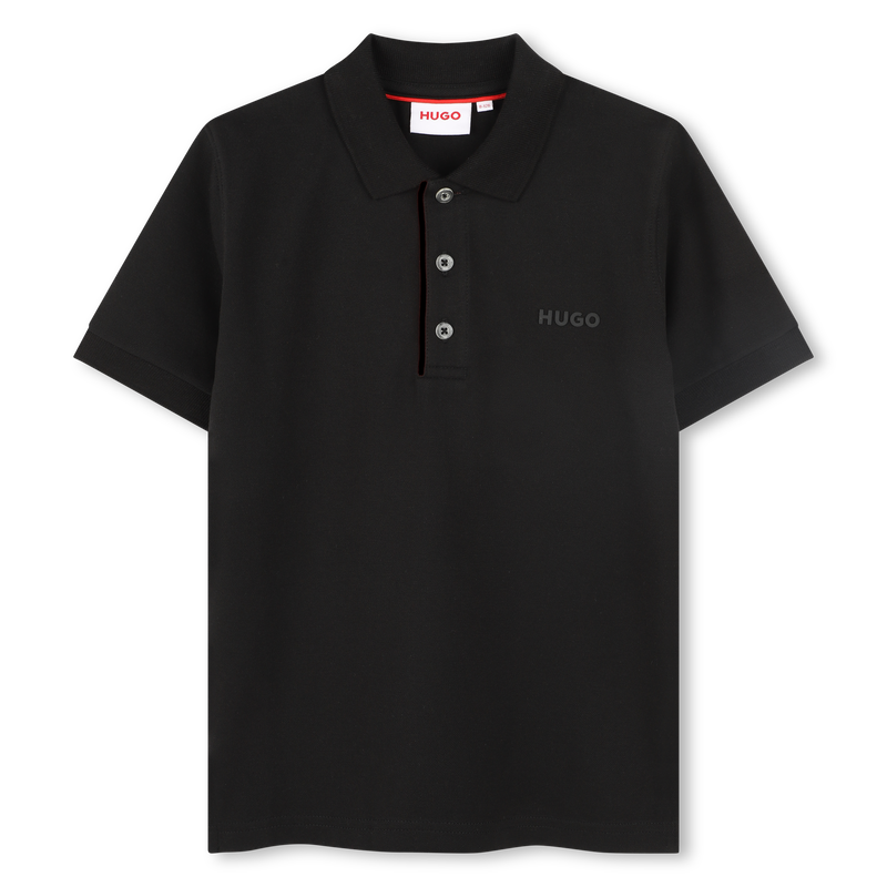 Short-sleeved piqu&eacute; polo shirt HUGO 
                        BOY