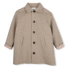 Long checkered coat KIDS AROUND 
                    GIRL