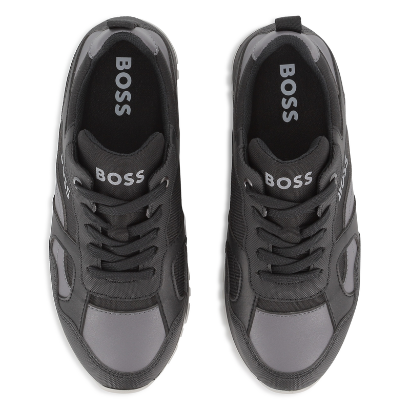 Faux and canvas sneakers BOSS 
                        BOY