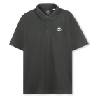 Plain polo with logo on chest, GREEN, hi-res