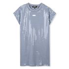 Cotton dress with sequins, LAVENDER BLUE, hi-res