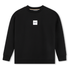 Fleece sweatshirt, BLACK, hi-res