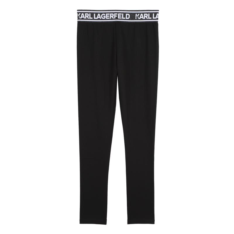 Metallic-waist leggings KARL LAGERFELD KIDS 
                        GIRL