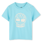 Short-sleeved T-shirt, BLUE, hi-res