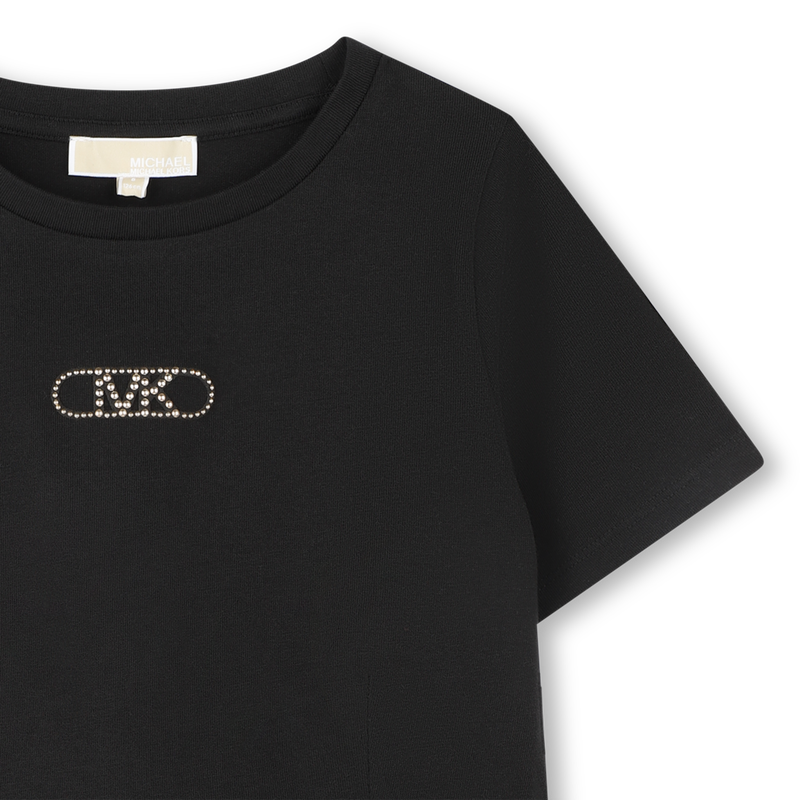 Short-sleeved cotton T-shirt MICHAEL KORS 
                        GIRL