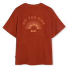 Embroidered cotton T-shirt BOSS 
                    BOY