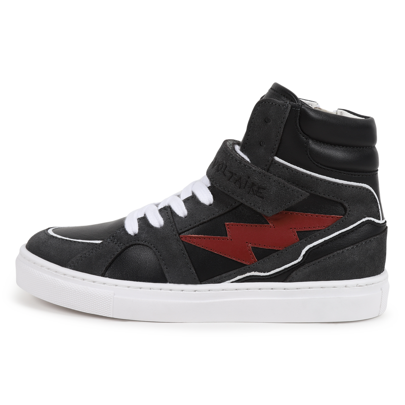 Hook-and-loop leather trainers ZADIG & VOLTAIRE 
                        BOY