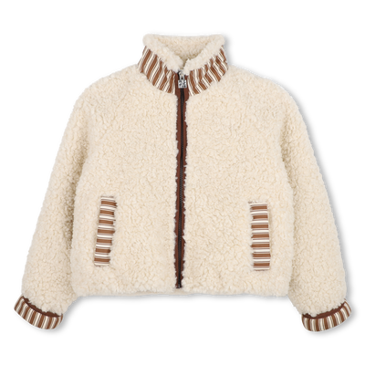 Fleece jacket KIDS AROUND GIRL