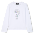 Long sleeve t-shirt KARL LAGERFELD KIDS 
                    GIRL