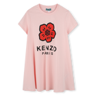 Loose dress with logo print KENZO KIDS 
                    GIRL