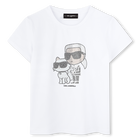 Short-sleeved T-shirt, WHITE, hi-res