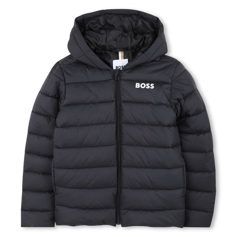 THIN DOWN JACKET WITH HOOD BOSS 
                        BOY