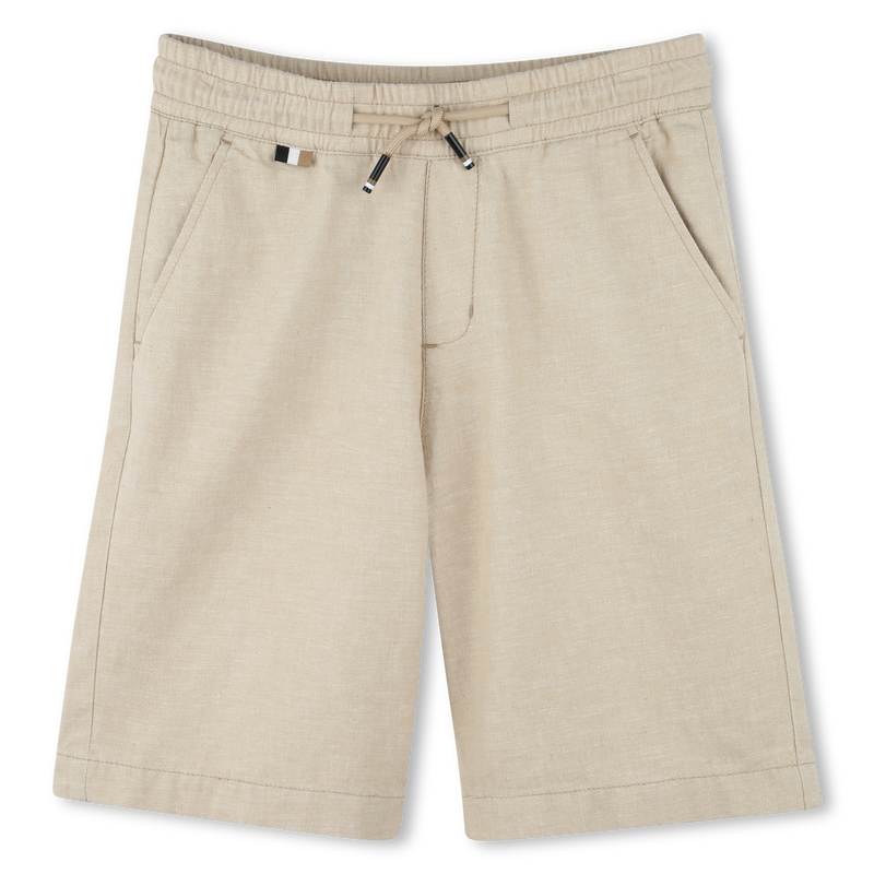Cotton &amp; linen Bermuda shorts BOSS 
                        BOY