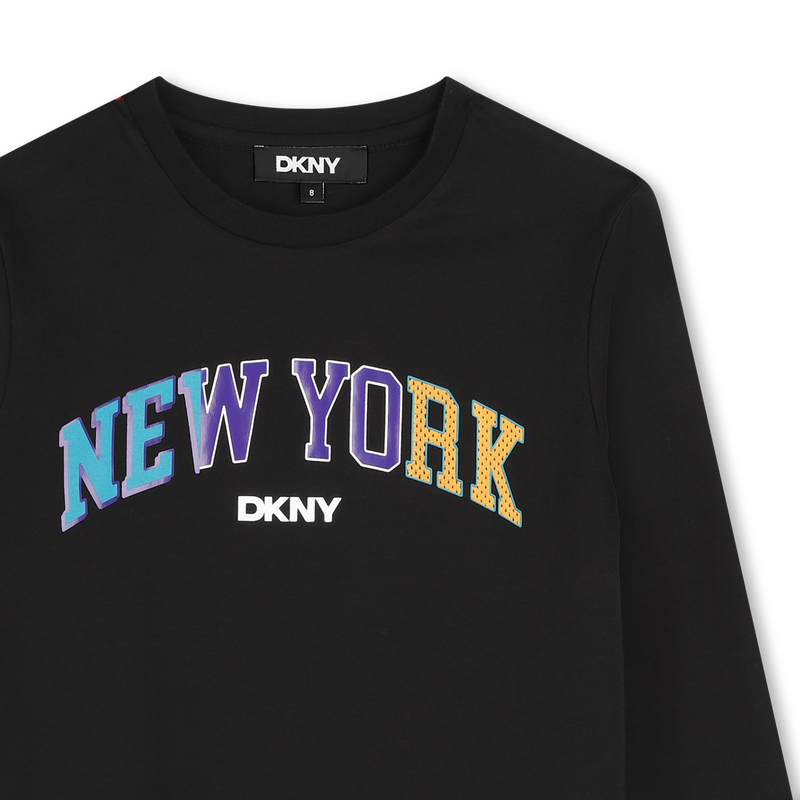 Long-sleeved cotton T-shirt DKNY 
                        BOY