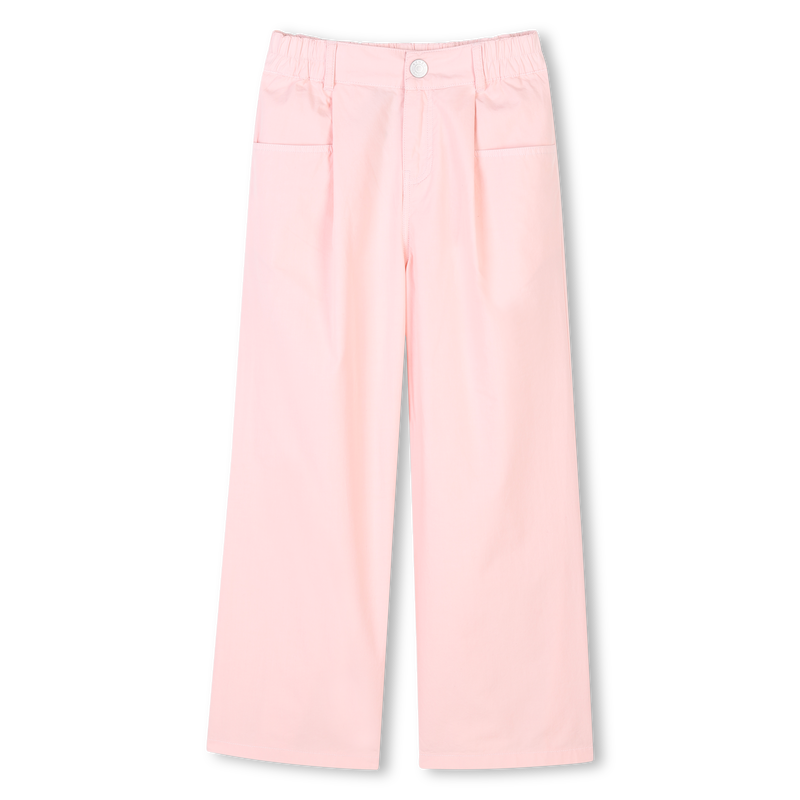 Flared poplin trousers KENZO KIDS 
                        GIRL