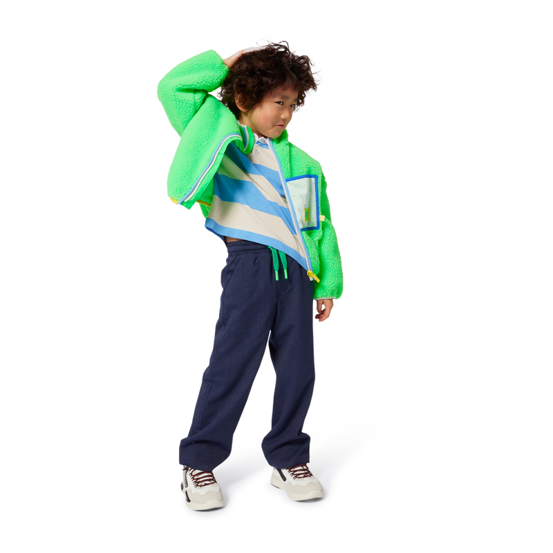 Striped long-sleeved polo shirt BILLIEBLUSH 
                        BOY