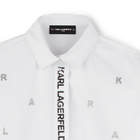Long-sleeved shirt-dress KARL LAGERFELD KIDS 
                    GIRL