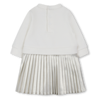 Bi-material long-sleeved dress MICHAEL KORS 
                    GIRL