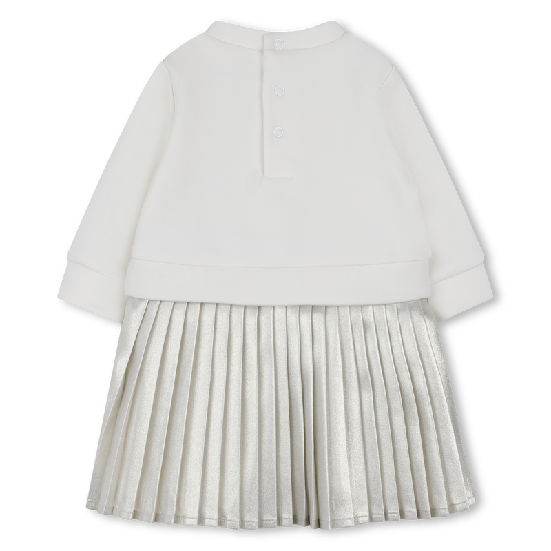 Bi-material long-sleeved dress MICHAEL KORS 
                        GIRL