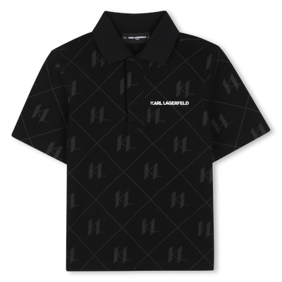 Short sleeve polo KARL LAGERFELD KIDS BOY