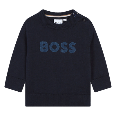 Cotton logo jumper BOSS BOY