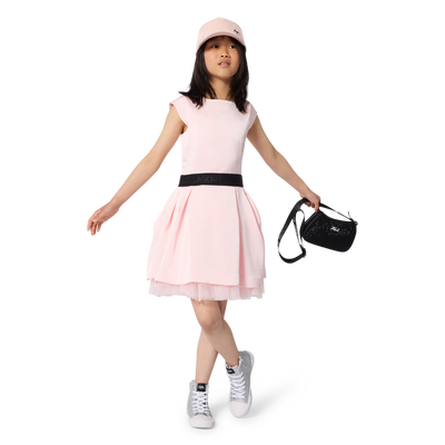 SATIN DRESS KARL LAGERFELD KIDS GIRL