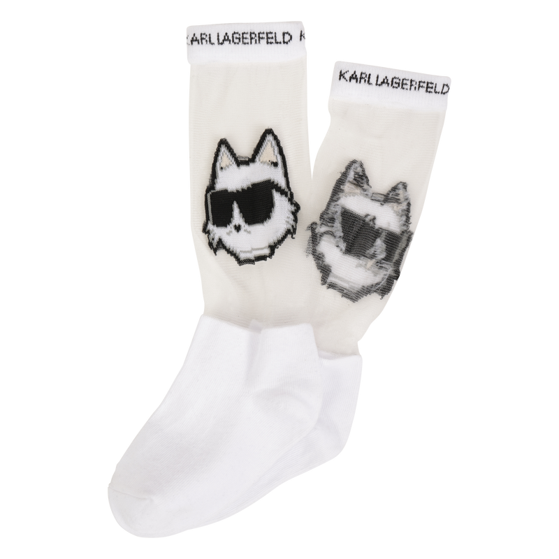 Openwork pattern socks KARL LAGERFELD KIDS 
                        GIRL