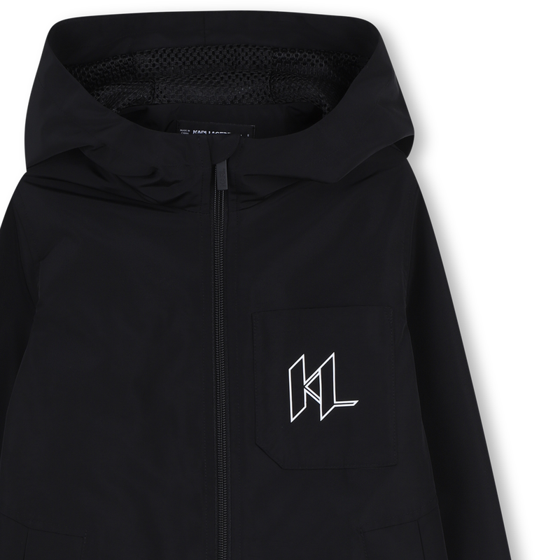 HOODED WINDBREAKER KARL LAGERFELD KIDS 
                        BOY