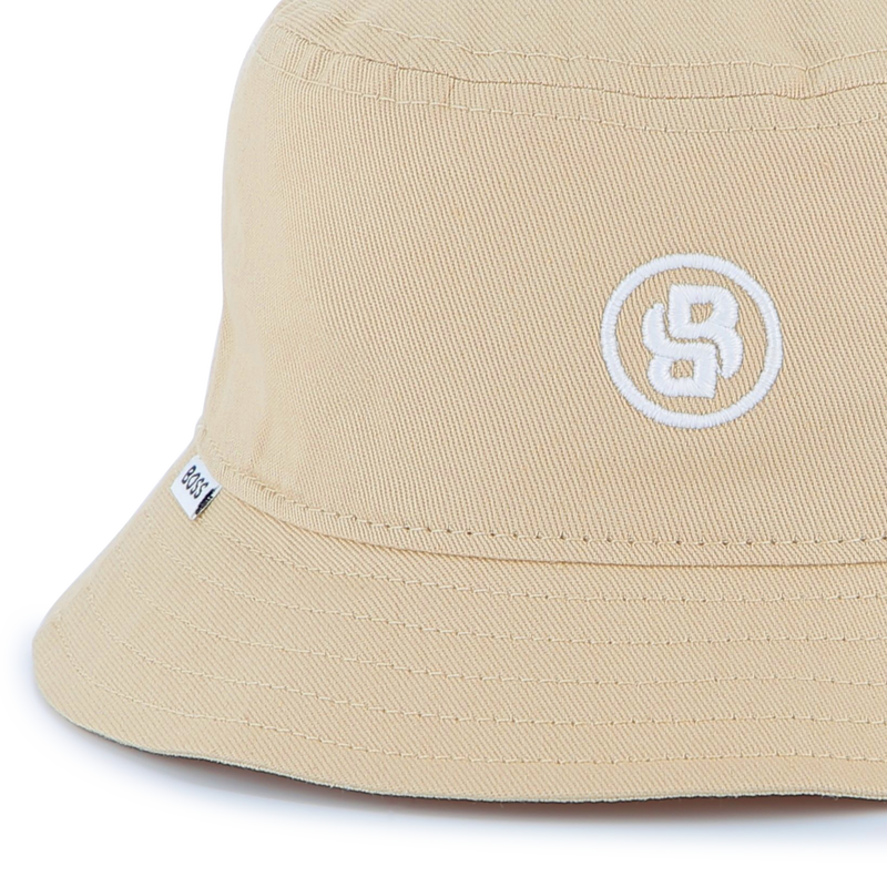 Embroidered cotton bucket hat BOSS 
                        BOY