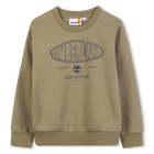 Brushed fleece sweatshirt, KHAKI, hi-res