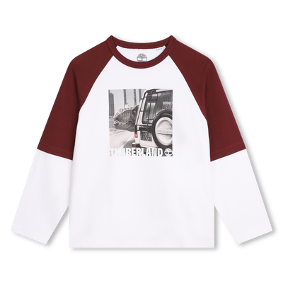 Two-tone T-shirt with print TIMBERLAND BOY