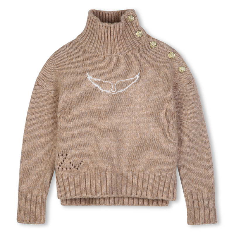 Knitted sweater with high collar ZADIG & VOLTAIRE 
                        GIRL