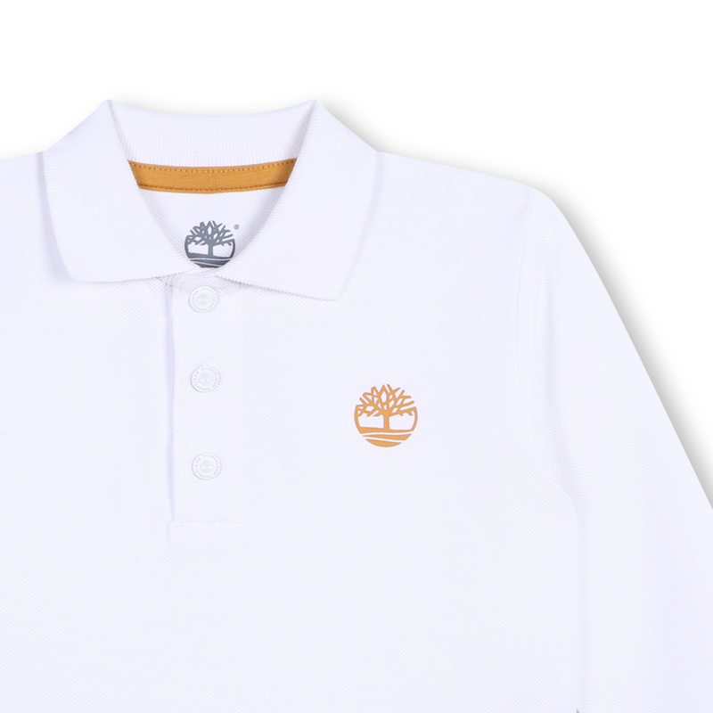 Plain polo with logo on chest TIMBERLAND 
                        BOY