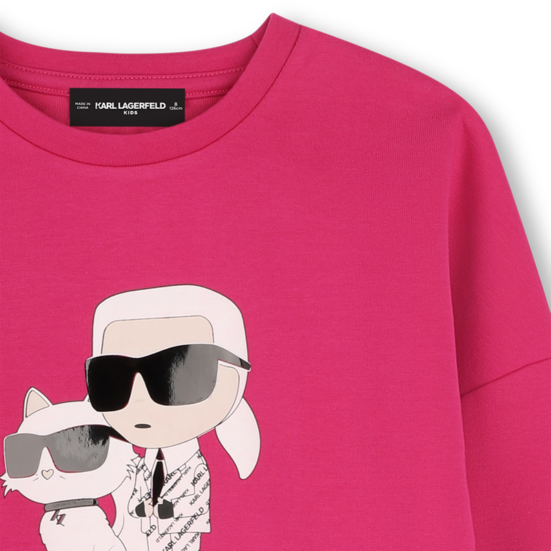 Sweatshirt with print KARL LAGERFELD KIDS 
                        GIRL