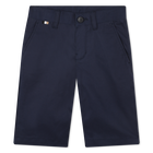 Lined chino Bermuda shorts, NAVY, hi-res