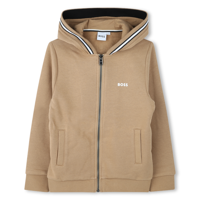 Hooded zip-up cardigan BOSS 
                        BOY
