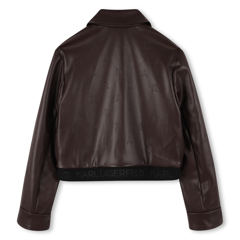 Jacket with zip closure KARL LAGERFELD KIDS 
                        GIRL