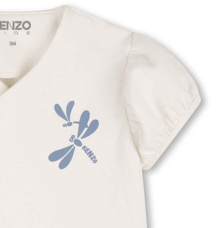 T-SHIRT, BUCKET HAT AND BIB SET KENZO KIDS 
                        GIRL
