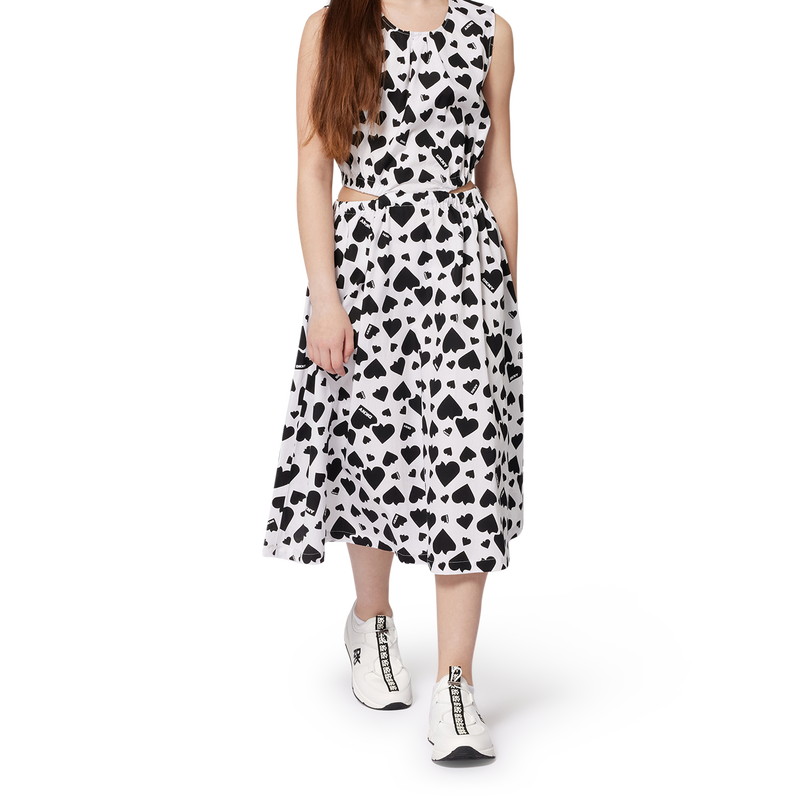 Printed cotton dress DKNY 
                        GIRL