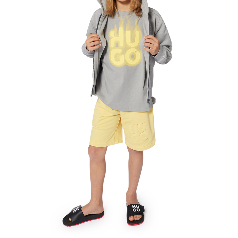 Short-sleeved cotton T-shirt HUGO 
                        BOY