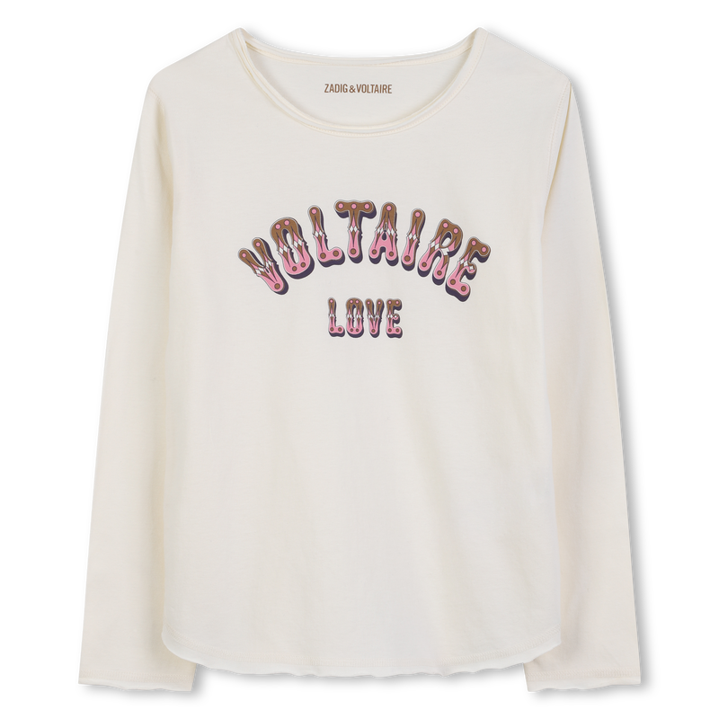 Printed long-sleeved T-shirt ZADIG & VOLTAIRE 
                        GIRL