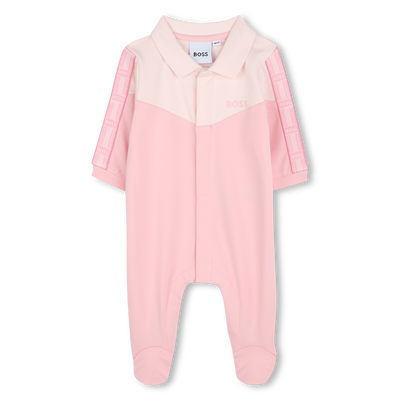 Polo-neck panelled pyjamas BOSS GIRL