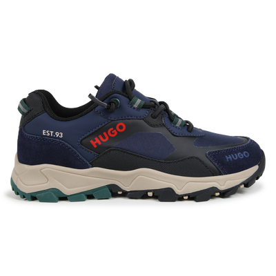 Multi-material trainers HUGO BOY