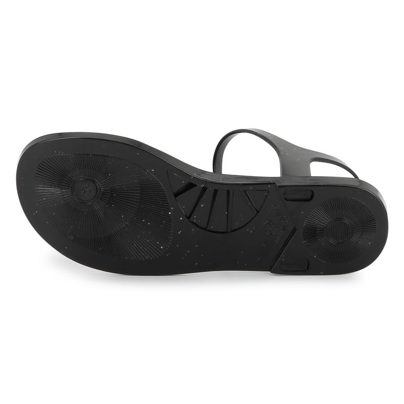 Buckled sandals with badge KARL LAGERFELD KIDS 
                        GIRL