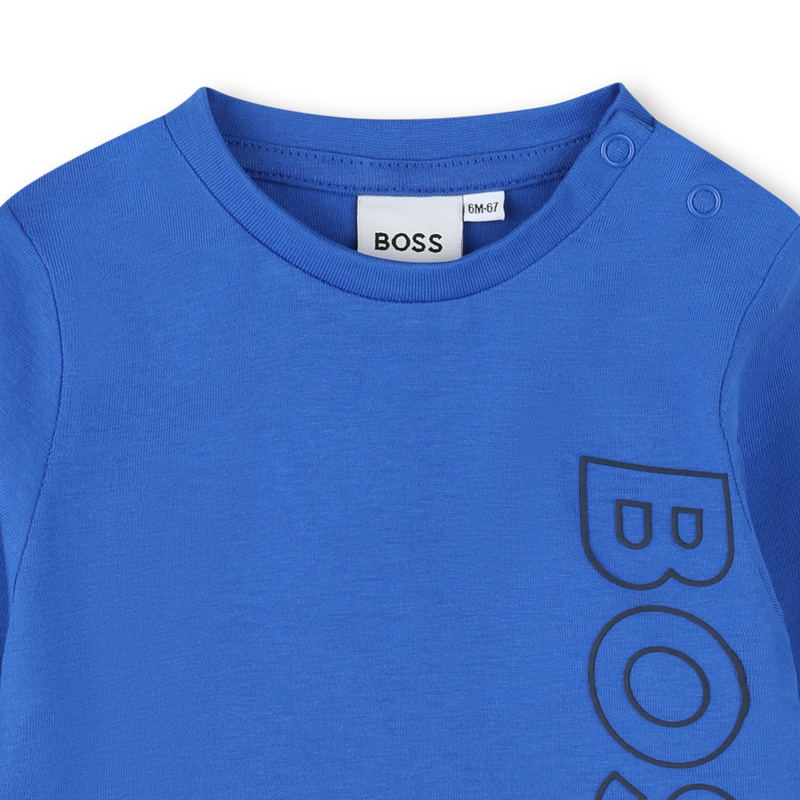 Cotton T-shirt with logo BOSS 
                        BOY
