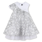 Bi-material ceremonial dress KARL LAGERFELD KIDS 
                    GIRL