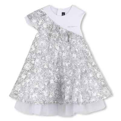 BI-MATERIAL CEREMONIAL DRESS KARL LAGERFELD KIDS GIRL